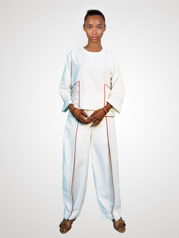 contemporary linen co-ordset